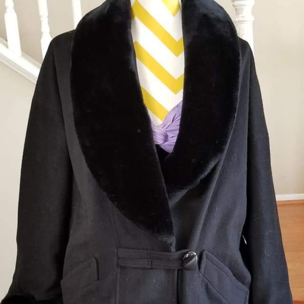 Vintage Black 1960s Coat